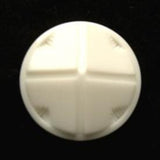 B17239L 20mm Bridal White Gloss Nylon Shank Button