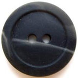 B6608 25mm Charcoal Black and Natural Grey Matt 2 Hole Button - Ribbonmoon
