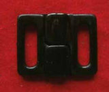 BIKINI08 13mm Black Bikini Fastener - Ribbonmoon