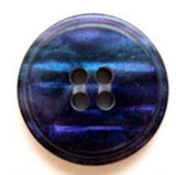 B6778 20mm Tonal Blues and Violet Iridescent Shimmery 4 Hole Button - Ribbonmoon