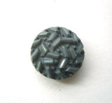 B15382 15mm Mid Grey Textured Shank Button - Ribbonmoon