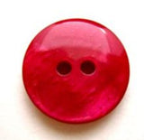 B8037 17mm Tonal Shimmer Cardinal Red Glossy 2 Hole Button - Ribbonmoon