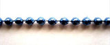 PT73 3mm Metallic Royal Blue Strung Pearl, Bead String Trimming - Ribbonmoon