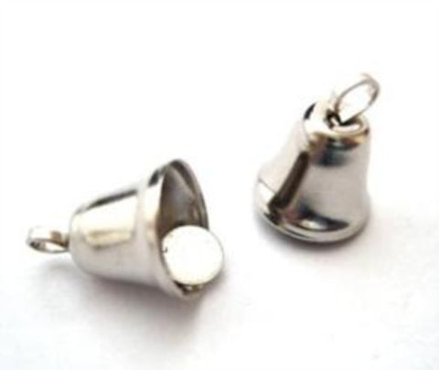 BELL06 12mm Silver Metal Liberty Bell