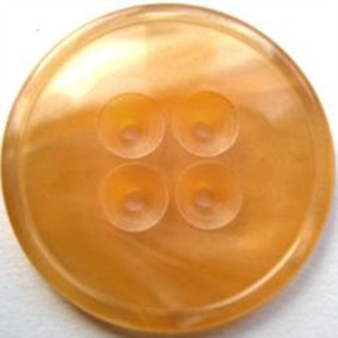 B17302 28mm Tonal Pale Oranges Pearlised Polyester 4 Hole Button - Ribbonmoon