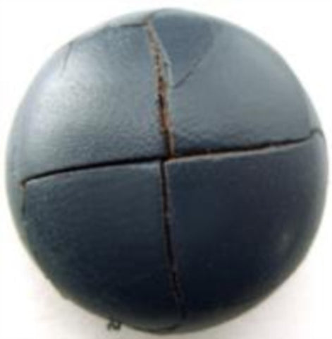 B15236 25mm Blue Slate Grey Real Leather Shank Football Button - Ribbonmoon