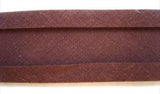 BB303 25mm Pale Congo Brown 100% Cotton Bias Binding Tape - Ribbonmoon