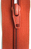 Z4830 30cm Terracotta Rust Ykk Nylon No.5 Closed End Zip