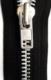 Z4826 51cm Black YKK Metal Teeth No.8 Open End Zip - Ribbonmoon