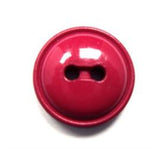 B15565 18mm Cardinal Red Domed High Gloss 2 Hole Button - Ribbonmoon