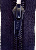 Z2789 YKK 16cm Deep Rich Navy Nylon No.5 Closed End Zip - Ribbonmoon