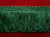 FT1277 4cm Hunter Green Dense Looped Dress Fringe - Ribbonmoon