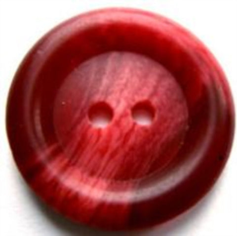 B17732 23mm Tonal Scarlet Berry Soft Sheen 2 Hole Button