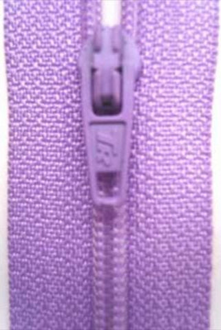 Z1307 36cm Lilac Nylon No.3 Closed End Zip - Ribbonmoon