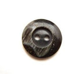 B13479 15mm Silver Greys and Black Stone Effect 2 Hole Button - Ribbonmoon