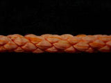 C055 Pale Apricot and Orange 6mm Crepe Cord - Ribbonmoon