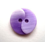 B11844 17mm Frosted Lilac Gloss 2 Hole Button - Ribbonmoon
