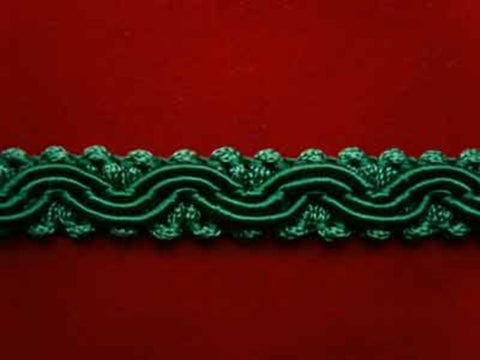 FT1313 10mm Deep Jade Green Braid Trimming