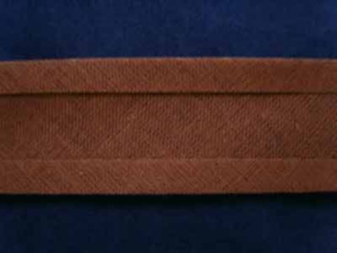 BB273 25mm Pale Brown 100% Cotton Bias Binding Tape - Ribbonmoon