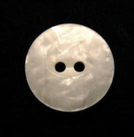 B10036 18mm Pearl with an Iridescent Shimmer 2 Hole Button - Ribbonmoon