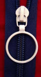 Z0638 56cm Rich Navy Nylon No.5 Open End Zip - Ribbonmoon