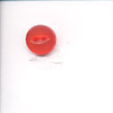 B10192 11mm Light Red 2 Hole Polyester Fish Eye Button - Ribbonmoon