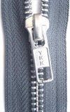Z4767 YKK 36cm Mid Grey Metal Teeth No.5 Open End Zip