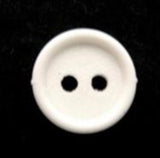 B6206 13mm Brilliant White Matt Centre 2 Hole Button - Ribbonmoon
