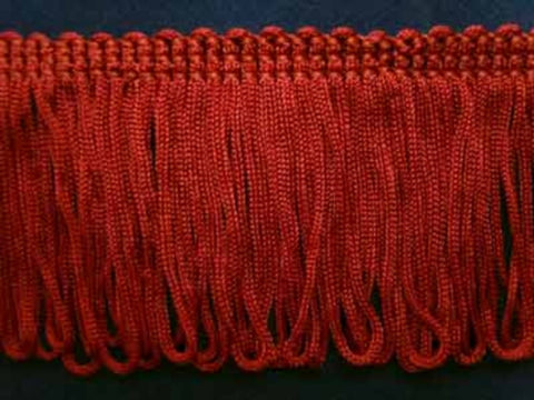 FT183 48mm Russet Dense Looped Dress Fringe - Ribbonmoon