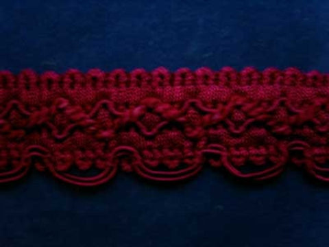 FT1314L 22mm Wine Cord Decorated Braid Trimming