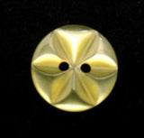 B12009 14mm Yellow Tint 2 Hole Polyester Star Button - Ribbonmoon