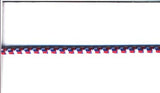 E103 3mm Red, White and Blue Strong Rounded Cord Elastic. - Ribbonmoon
