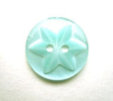 B13450 16mm New Turquoise 2 Hole Polyester Star Button - Ribbonmoon