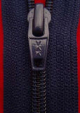 Z2263 YKK 30cm Navy Nylon No.5 Open End Zip - Ribbonmoon