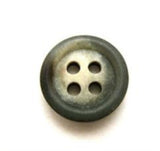 B10233 14mm Greens and Natural Matt 4 Hole Button - Ribbonmoon