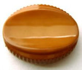 B15465 23mm Golden Brown High Gloss Oval Shank Button - Ribbonmoon