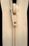 Z2224 30cm Cream Nylon No.5 Open End Zip - Ribbonmoon