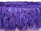 FT770 75mm Deep Lupin and Purple Woolly Tassel Fringe - Ribbonmoon