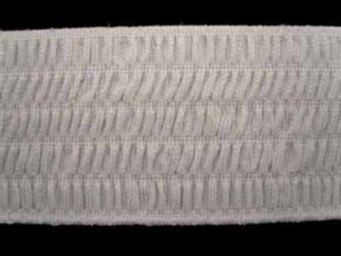 EW35 50mm White Waspie Elastic. - Ribbonmoon
