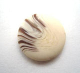 B16570 18mm Pale Creams and Brown Aaran Bone Sheen Shank Button - Ribbonmoon