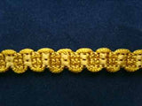 FT362 9mm Tonal Mustard Gold Braid Trimming - Ribbonmoon