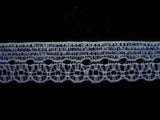 L397 12mm Cornflower Blue Flat Lace - Ribbonmoon
