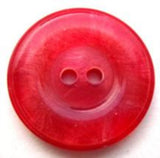 B14000 22mm Tonal Red and Pink Shimmery 2 Hole Button - Ribbonmoon