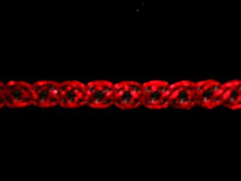 FT1744 4mm Metallic Red Woven Braid Trimming