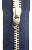 Z4856 YKK 25cm Navy Closed End Zip No.4, Metal Teeth - Ribbonmoon