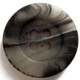 B6863 23mm Greys and Black Bone Sheen 4 Hole Button - Ribbonmoon