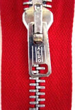 Z3688 50cm Deep Red Metal Teeth No.5 Open End Zip - Ribbonmoon
