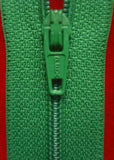 Z1327 56cm Shamrock Green Nylon No.3 Closed End Zip - Ribbonmoon