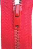 Z3752 YKK 19cm Deep Coral Pink No.3 Closed End Zip, Metal Teeth - Ribbonmoon