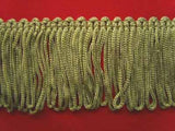 FT665 4cm Pale Sage Green Dense Looped Dress Fringe - Ribbonmoon